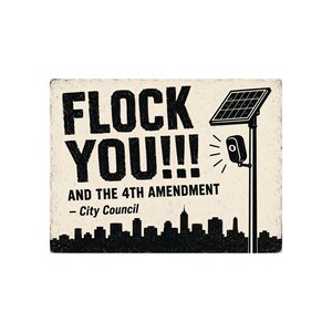 ビンテージ抗議サイン印刷可能バンドル、15種類のアンチ・フロック・カメラデザイン：FLOCK YOUとポライトバージョン、ALPR、アンチ監視デジタルダウンロード 画像 10
