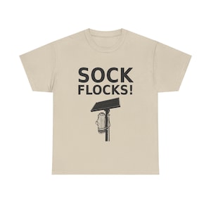 Sock Flocks! Kameragrafikskjorta, rolig anti-övervakningsprotest-tröja: Anti-flockkamera, ALPR-registreringsskyltsläsare, integritet