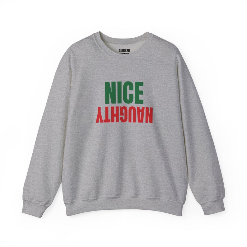 Leuke, ondeugende, ondersteboven trui, kersttrui, kerstcadeau voor hem of haar, kerstfeestoutfit, bijpassende kerstoutfit voor het hele gezin afbeelding 7