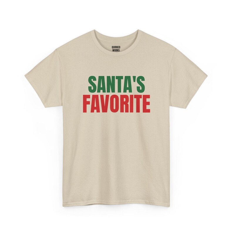 Camiseta favorita do Papai Noel, camiseta natalina divertida, presente de Natal para ela ou para ele, roupa para festa de Natal, combinação natalina para a família imagem 5