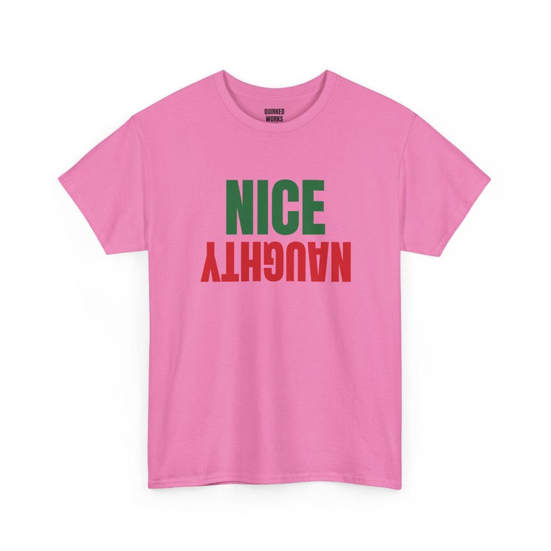 Leuk, ondeugend, ondersteboven shirt, grappig kerstshirt, kerstcadeau voor hem of haar, outfit voor een kerstfeest, bijpassende kerstoutfit voor het hele gezin afbeelding 7