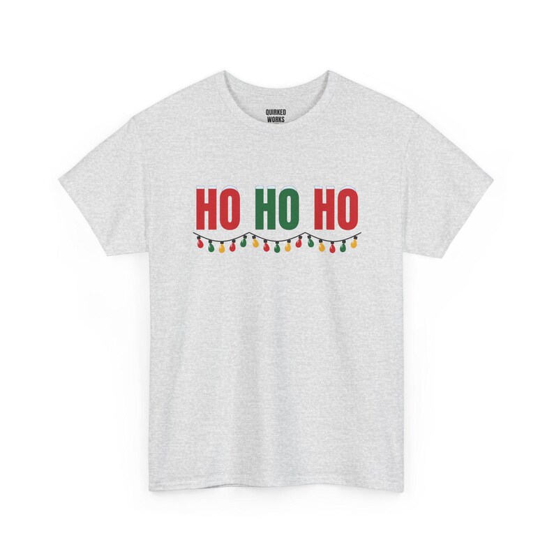 Ho Ho Ho Shirt, lustiges Weihnachts-T-Shirt, Weihnachtsgeschenk für Sie oder Ihn, Outfit für die Weihnachtsfeier, Partnerlook für die ganze Familie Bild 4