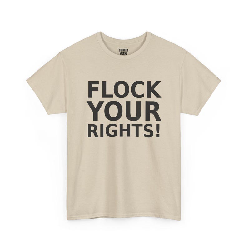 Kom op voor je rechten! T-shirt, grappig protestshirt tegen surveillance: tegen camera's, kentekenplaatherkenning (ALPR), privacy. afbeelding 5