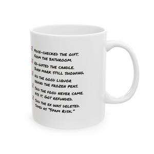 Santa's Other List Mug, Funny Christmas Coffee Mug, 11 oz Ceramic, Holiday Gift for Her or Him image 2