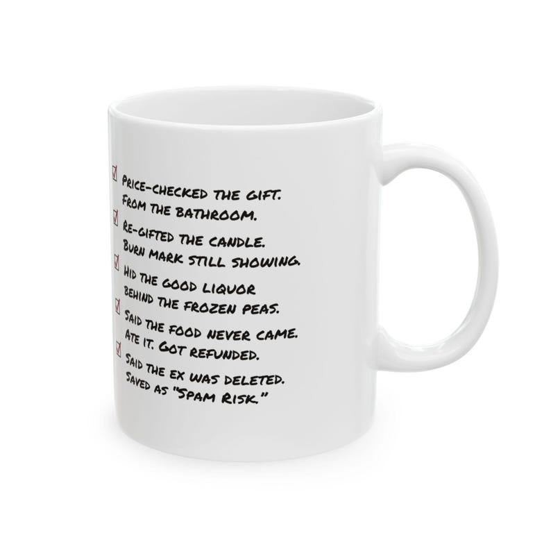 Santa's Other List Mug, Funny Christmas Coffee Mug, 11 oz Ceramic, Holiday Gift for Her or Him image 2