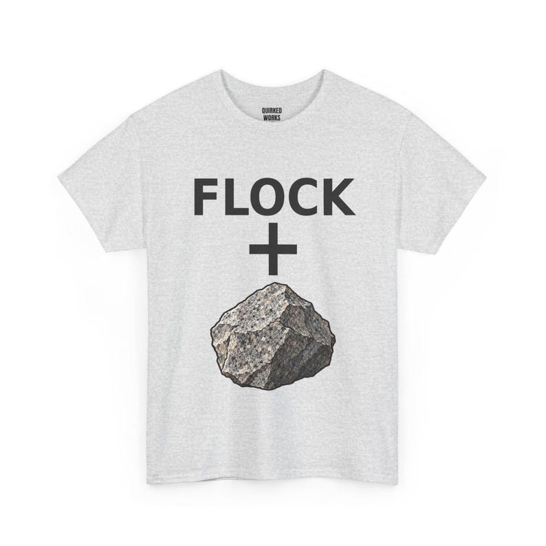 Flock + Rock Grafik-Shirt, lustiges Protest-T-Shirt gegen Überwachung: Anti-Flock-Kameras, ALPR-Kennzeichenleser, Datenschutz Bild 4