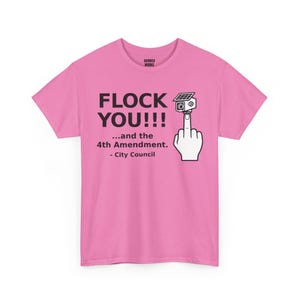 Funny Anti Surveillance Shirt | FLOCK YOU and the 4th Amendment | Anti Flock Camera ALPR Privacy Protest Tee, Unisex Soft image 6