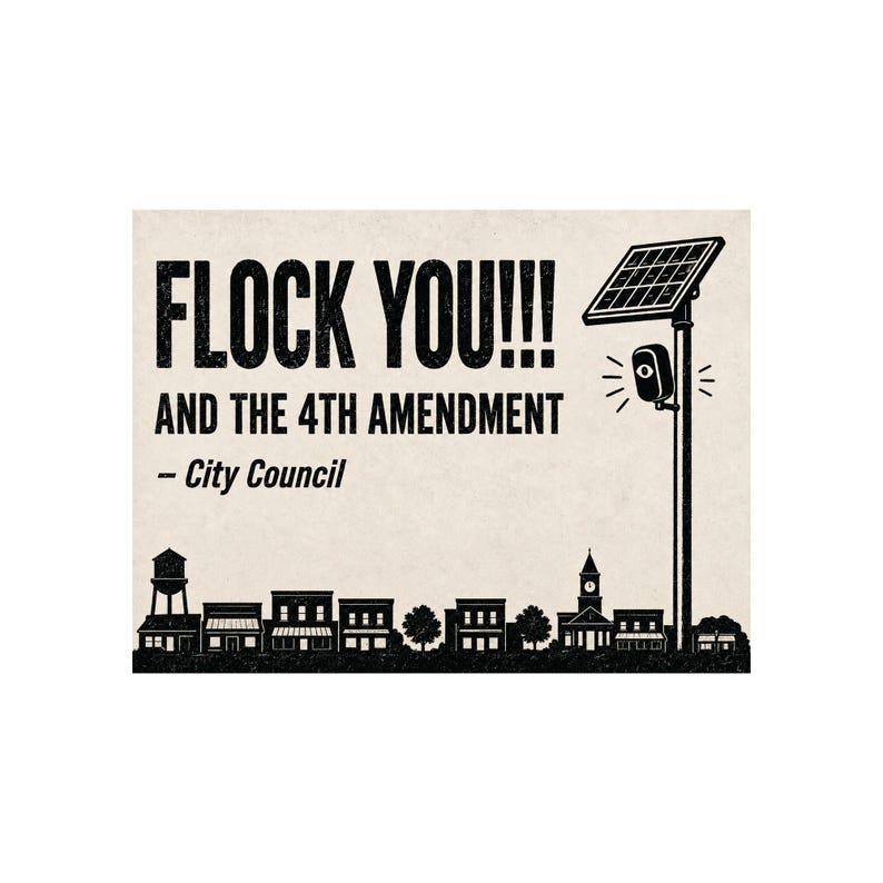 ビンテージ抗議サイン印刷可能バンドル、15種類のアンチ・フロック・カメラデザイン：FLOCK YOUとポライトバージョン、ALPR、アンチ監視デジタルダウンロード 画像 3