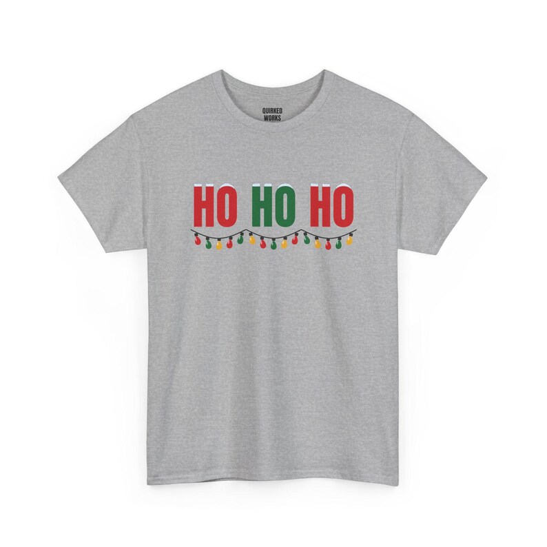 Ho Ho Ho Shirt, lustiges Weihnachts-T-Shirt, Weihnachtsgeschenk für Sie oder Ihn, Outfit für die Weihnachtsfeier, Partnerlook für die ganze Familie Bild 6