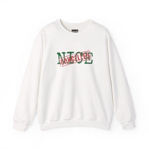 Leuke, afgeprijsde sweater, kersttrui, kerstcadeau voor hem of haar, outfit voor een kerstfeest, bijpassende kerstoutfit voor het hele gezin afbeelding 1