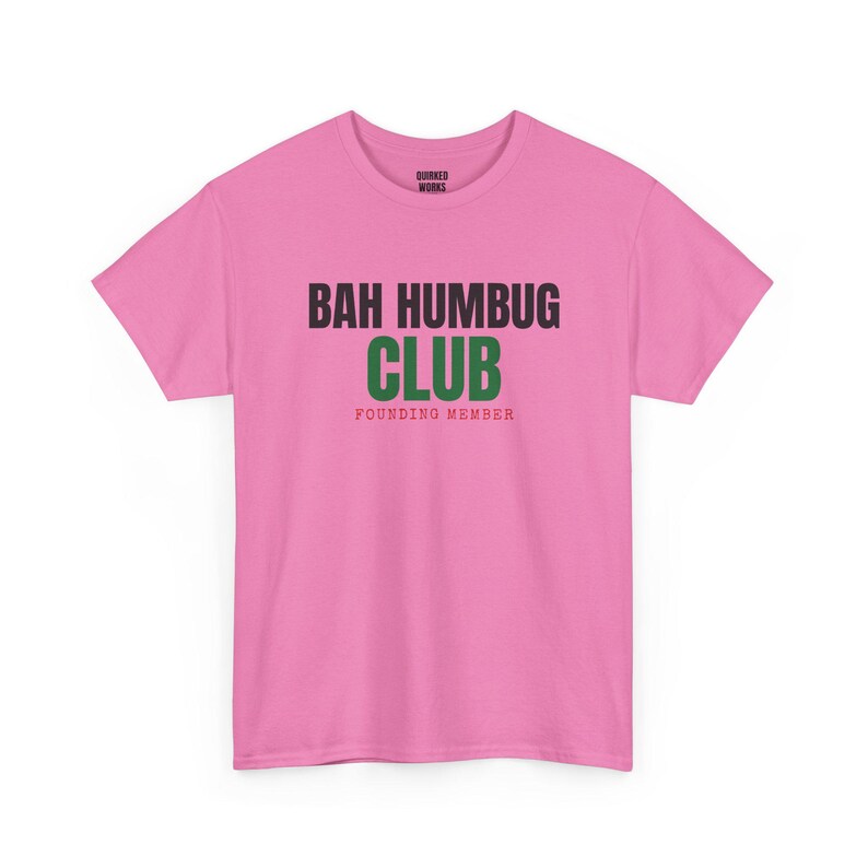 T-Shirt für Gründungsmitglieder des Bah Humbug Clubs, lustiges Weihnachts-T-Shirt, Weihnachtsgeschenk für Sie oder Ihn, Outfit für die Weihnachtsfeier, Partnerlook für die ganze Familie Bild 7