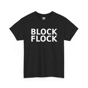 Koszulka Block Flock, zabawna koszulka protestacyjna przeciwko inwigilacji: kamera antyflockowa, czytnik tablic rejestracyjnych ALPR, prywatność zdjęcie 1