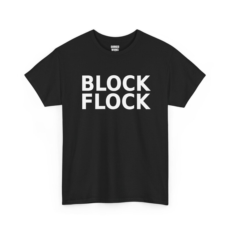 Koszulka Block Flock, zabawna koszulka protestacyjna przeciwko inwigilacji: kamera antyflockowa, czytnik tablic rejestracyjnych ALPR, prywatność zdjęcie 1