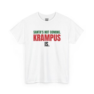 „Der Weihnachtsmann kommt nicht, Krampus kommt“-Shirt, lustiges Weihnachts-T-Shirt, Weihnachtsgeschenk für Sie oder Ihn, Outfit für die Weihnachtsfeier, Partnerlook für die ganze Familie Bild 2