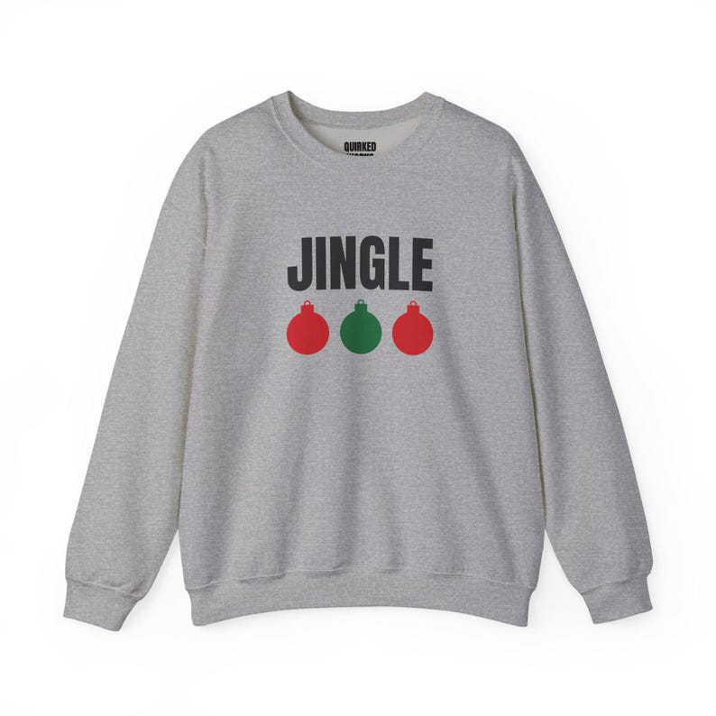 Jingle Ornaments Sweatshirt, Christmas Crewneck, Holiday Gift for Her or Him, Xmas Party Outfit, Family Christmas Matching image 7