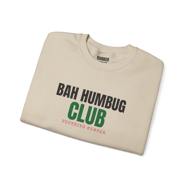 Sweatshirt für Gründungsmitglieder des Bah Humbug Clubs, Weihnachtspullover mit Rundhalsausschnitt, Weihnachtsgeschenk für Sie oder Ihn, Outfit für die Weihnachtsfeier, Partnerlook für die ganze Familie Bild 6