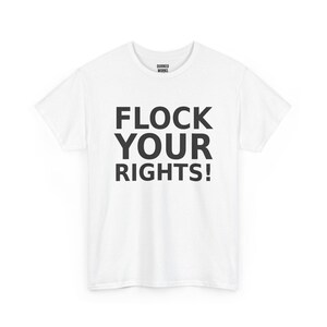 Kom op voor je rechten! T-shirt, grappig protestshirt tegen surveillance: tegen camera's, kentekenplaatherkenning (ALPR), privacy. afbeelding 2