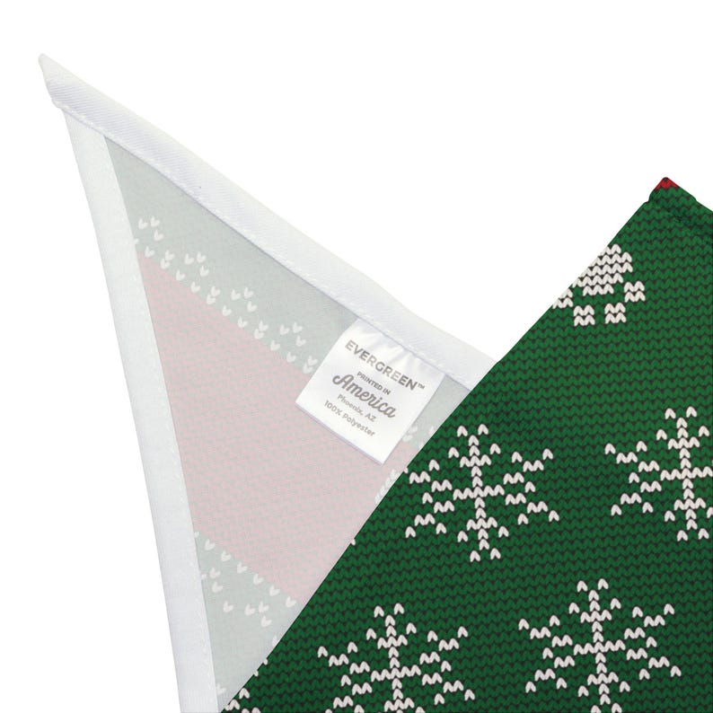 Naughty Ugly Sweater Dog Bandana, Funny Christmas Pet Bandana, Tie On Dog Scarf image 6