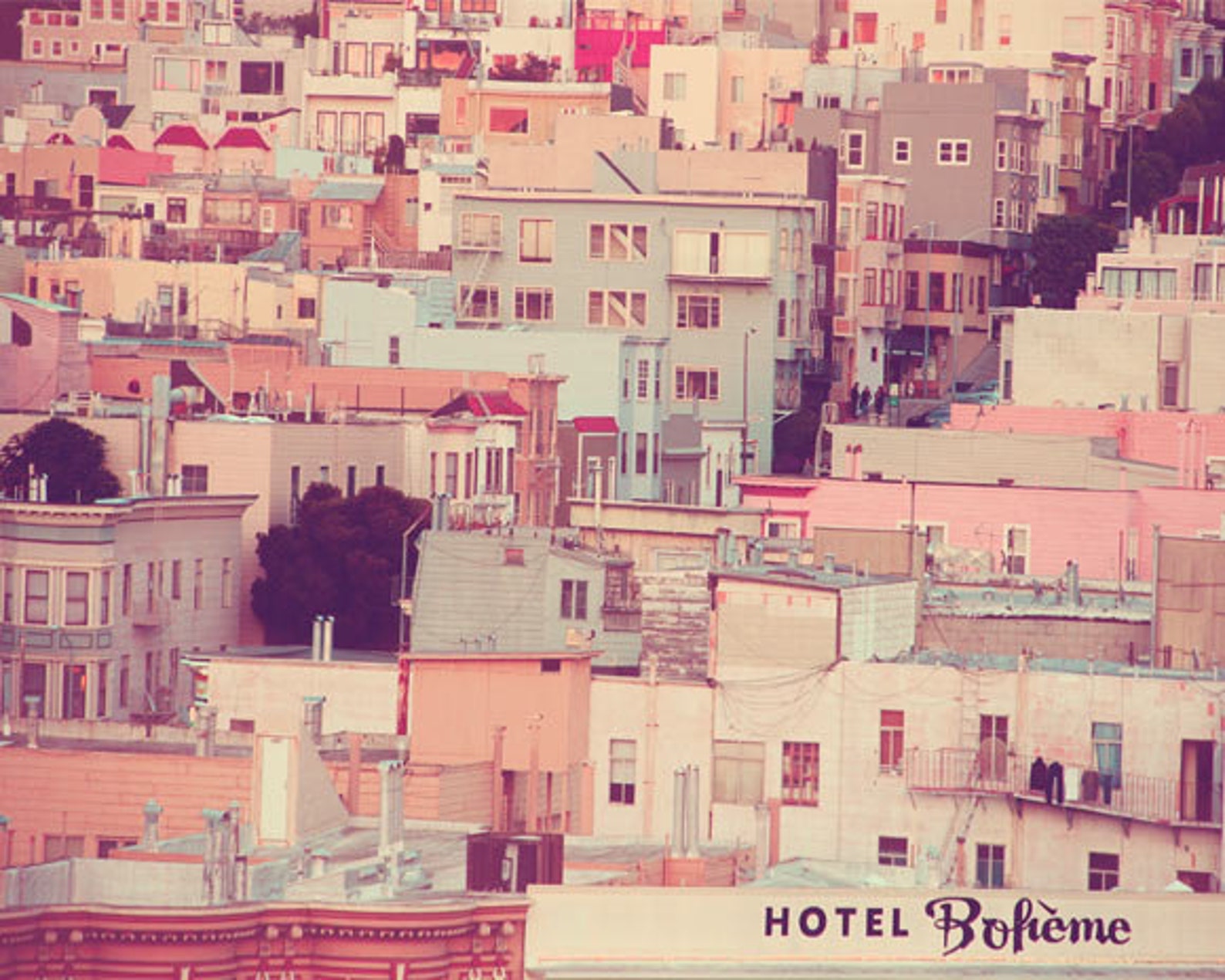 San Francisco Photography Pastel Houses Shabby Chic Etsy