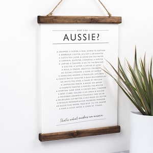 Aussie Print - PDF Print - Aussie Poem - What Is An Aussie? - Australia Poster - Gift For Australian