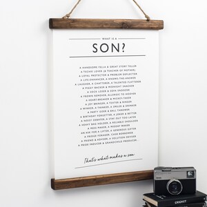 Son Print - PDF Print - Son Poem Print - Son Poster - Present for Son