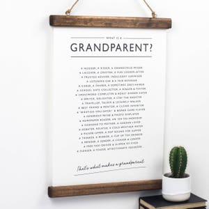 Grandparent Print - PDF Print - Grandparent Poem - Gift For Grandparents - What Is A Grandparent? - Grandparent poster