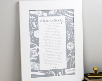 Impresión de papá - Impresión de papá - Impresión PDF - Regalo de papá - Primer Día de los Padres - Carta a papá - Regalo del Día de los Padres - Nuevo papá - Cumpleaños de papá