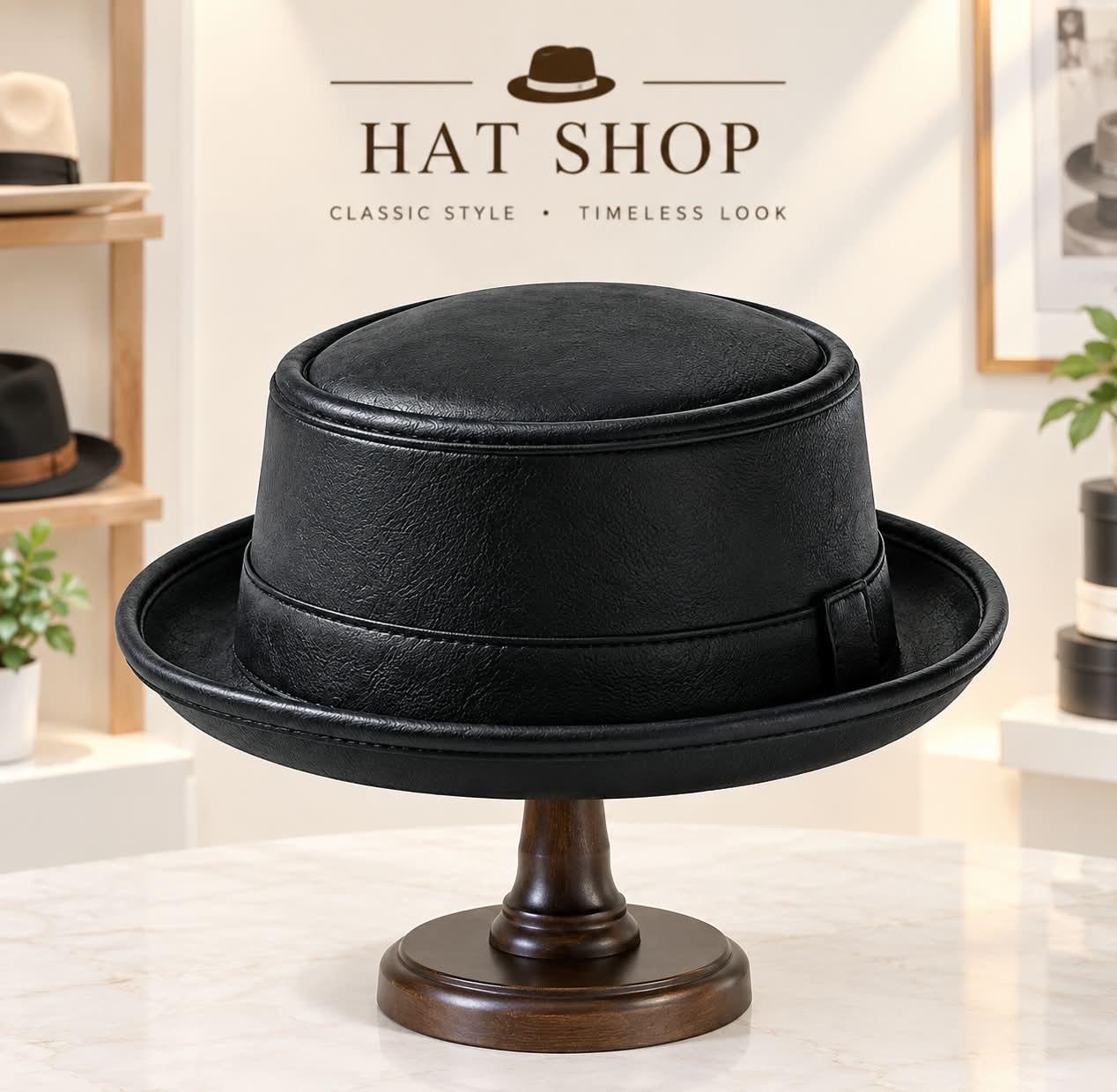 Short Brim Round Hat - Etsy