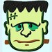 Cute frankenstein monster face applique jessecmault designs  etsy