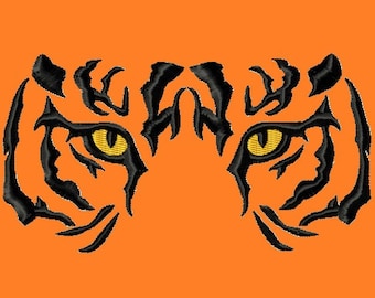 Tiger Eyes fill Embroidery Designs 6 sizes INSTANT DOWNLOAD