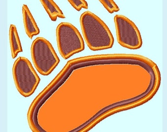 Bear Paw Print APPLIQUE Embroidery Designs INSTANT DOWNLOAD