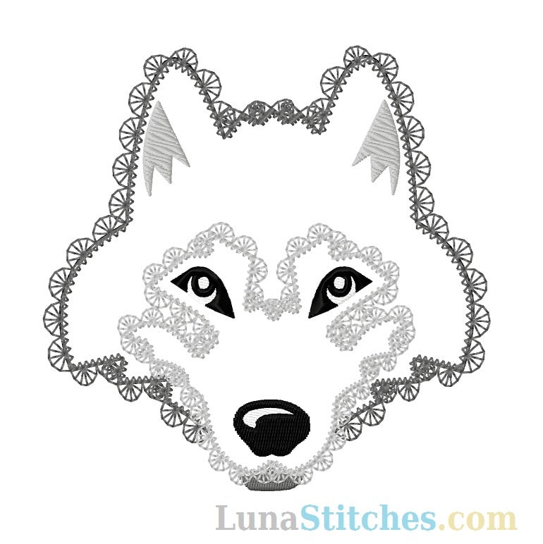 Toppa Ricamata Grande Toppa Animale Lupo Toppe Termoadesive Per