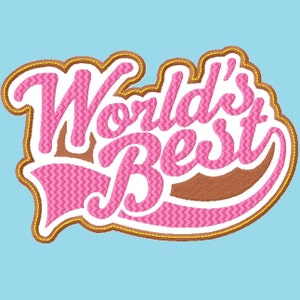 World s Best Applique Embroidery Designs 4 tamaños INSTANT DESCARGAR