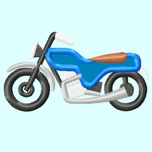 Motorcycle APPLIQUE Embroidery Design INSTANT DOWNLOAD image 1