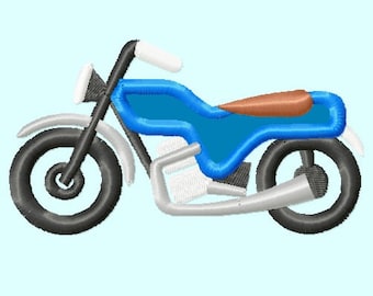 Motorcycle APPLIQUE Embroidery Design INSTANT DOWNLOAD