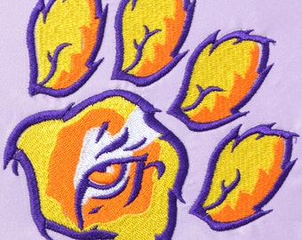 Tiger Eyes on Paws Embroidery Designs 4 sizes INSTANT DOWNLOAD