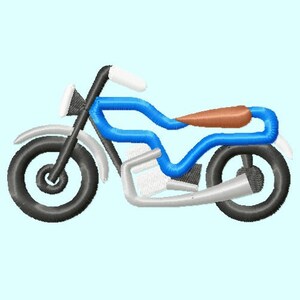 Motorcycle APPLIQUE Embroidery Design INSTANT DOWNLOAD image 2