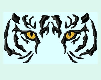 Embroidery design Tiger Eyes Embroidery Designs 6 sizes College Mascot Football University INSTANT DOWNLOAD