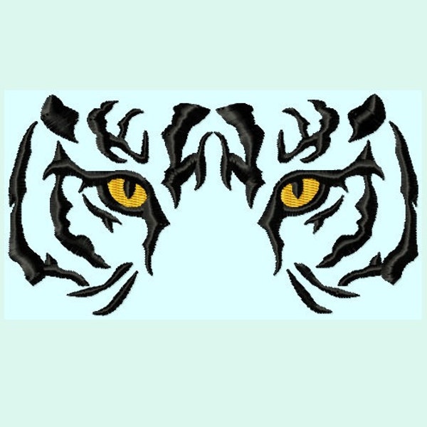 Embroidery design Tiger Eyes Embroidery Designs 6 sizes College Mascot Football University INSTANT DOWNLOAD