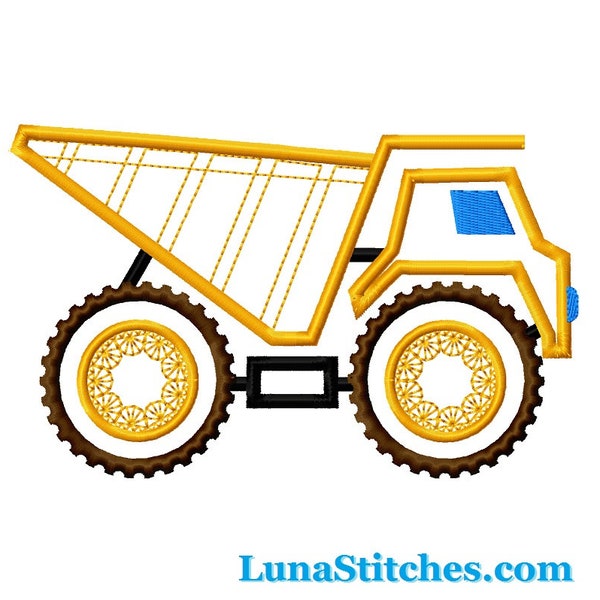 Dump Truck Applique - Etsy