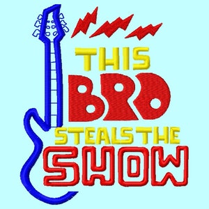 Este hermano roba el show Rock and Roll relleno diseños de bordado DESCARGA INSTANTE