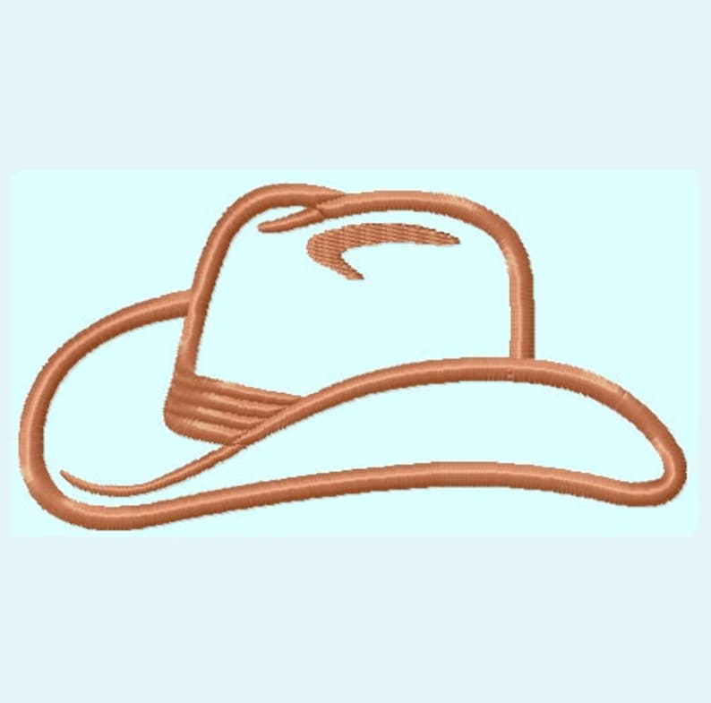 Cowboy hat applique embroidery design instant download  etsy Cowboy hat applique embroidery design instant download  etsy