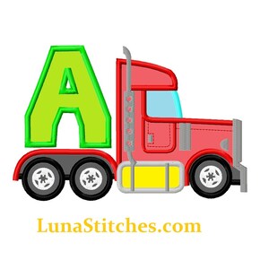 Design de bordado APPLIQUE lateral de caminhão para serviço pesado 3 tamanhos DOWNLOAD INSTANTÂNEO