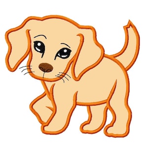 Sweet Face Puppy Dog Applique Embroidery Design Datei 3 Größen Instant Download