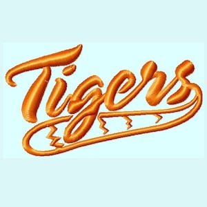 Word TIGERS with tail Embroidery Designs   INSTANT DOWNLOAD
