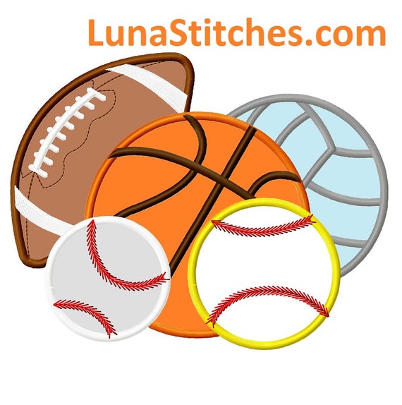All Sports Balls Baseball Softball Football Volleyball And Etsy