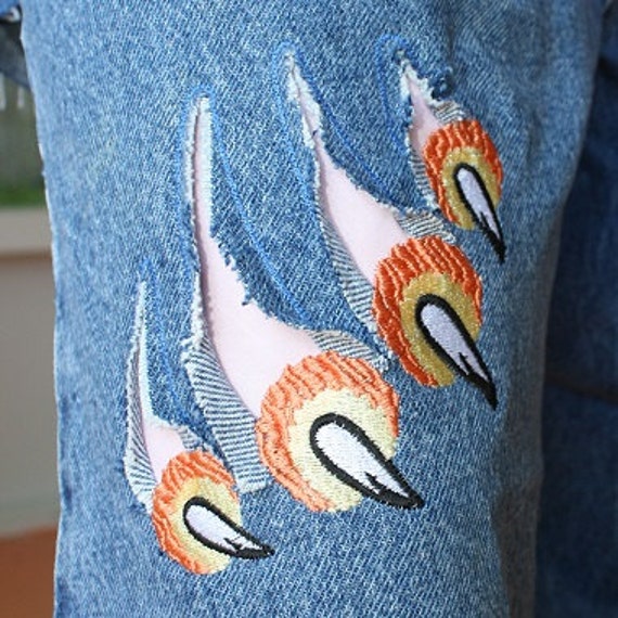 ドルチェ&ガッバーナ 虎 トラ タイガー 刺繍 スタッズ ダメージ加工 