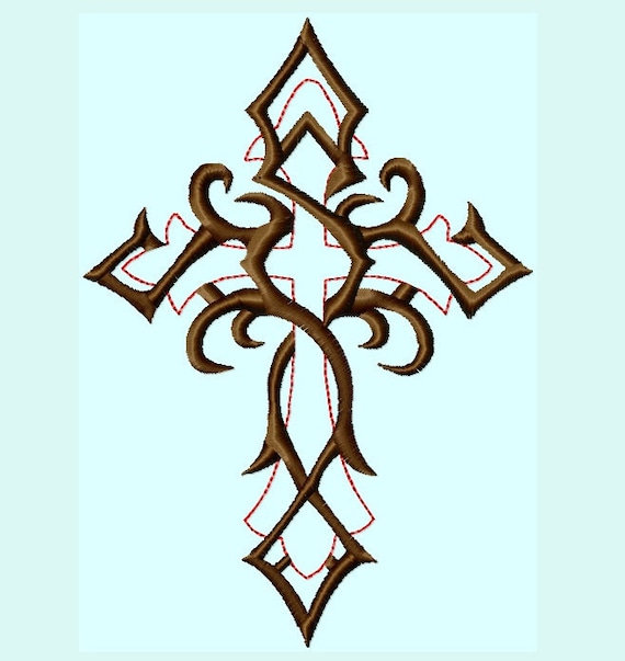 Fancy Cross Embroidery Designs INSTANT DOWNLOAD -  Portugal