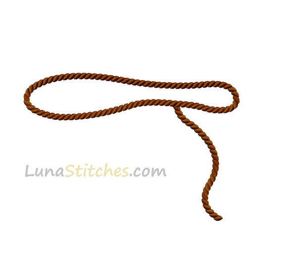 Lasso Fill Embroidery Design Pattern 3,4,5,6 Inches, INSTANT.