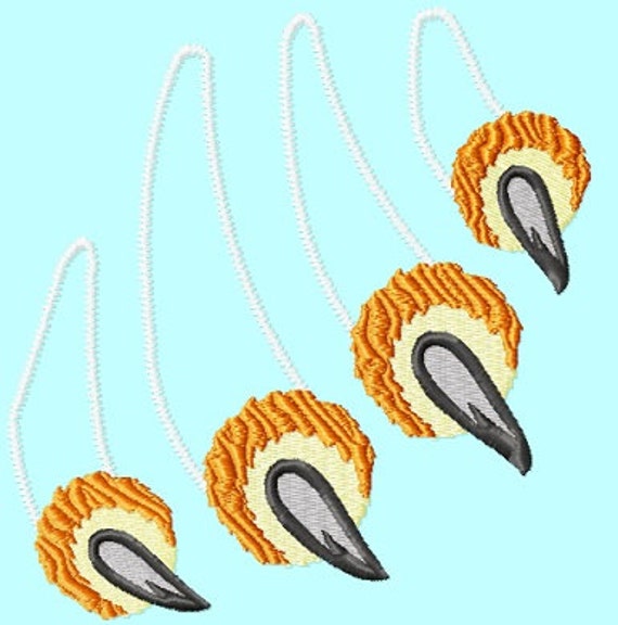 Tiger Claws Real Scratches Embroidery Designs 3 Sizes